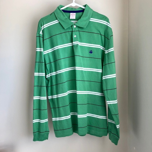 Brooks Brothers Other - Brooks Brothers Long Sleeve Striped Polo Shirt XL